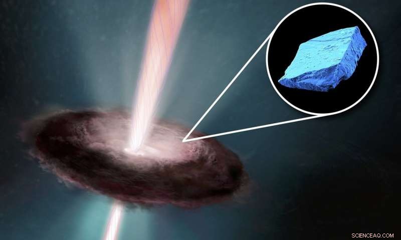 Blue Meteorite Crystals Reveal Sun’s Turbulent Early Years