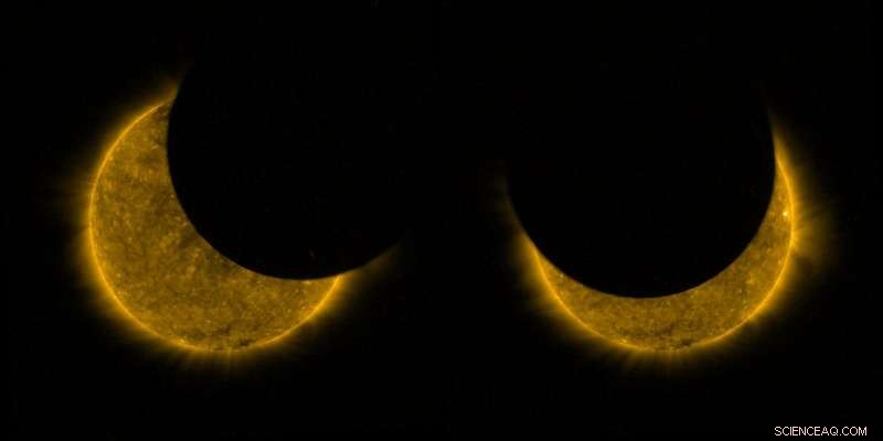 Partial Solar Eclipse Viewed from Space: A Stunning Celestial Event