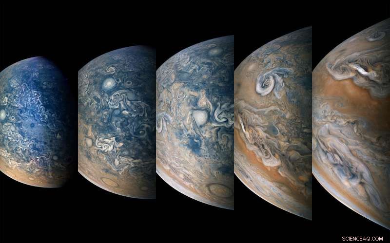 NASA Juno Time‑Lapse of Jupiter’s Northern Atmosphere
