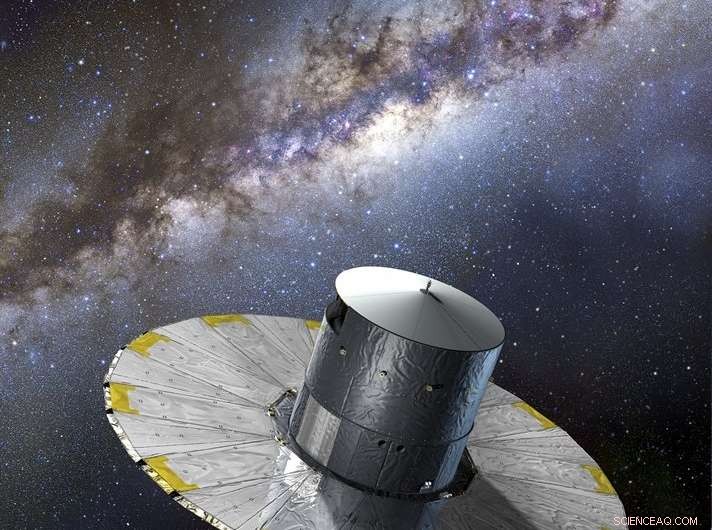 ESA s Gaia Detects Nearly 500 Stellar Explosions in Galaxy Cores