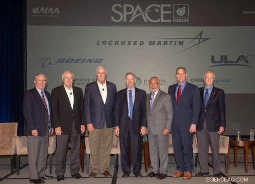 Former NASA Leaders Celebrate Agency s 60th Anniversary