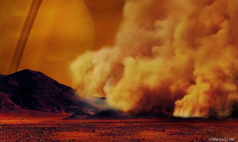 First Ever Detection of Dust Storms on Saturn’s Titan