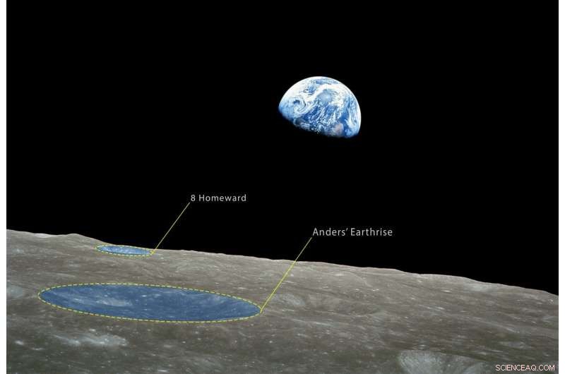 Apollo 8 Tribute: Lunar Craters Named After the Historic Mission