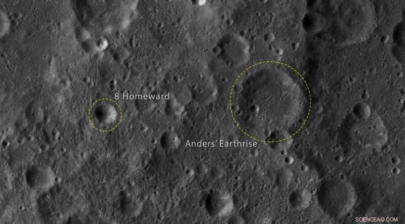 Apollo 8 Tribute: Lunar Craters Named After the Historic Mission