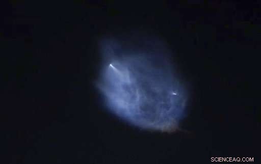 SpaceX Launch Illuminates Night Sky, Captivating Social Media
