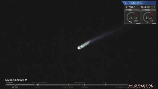 SpaceX Launch Illuminates Night Sky, Captivating Social Media