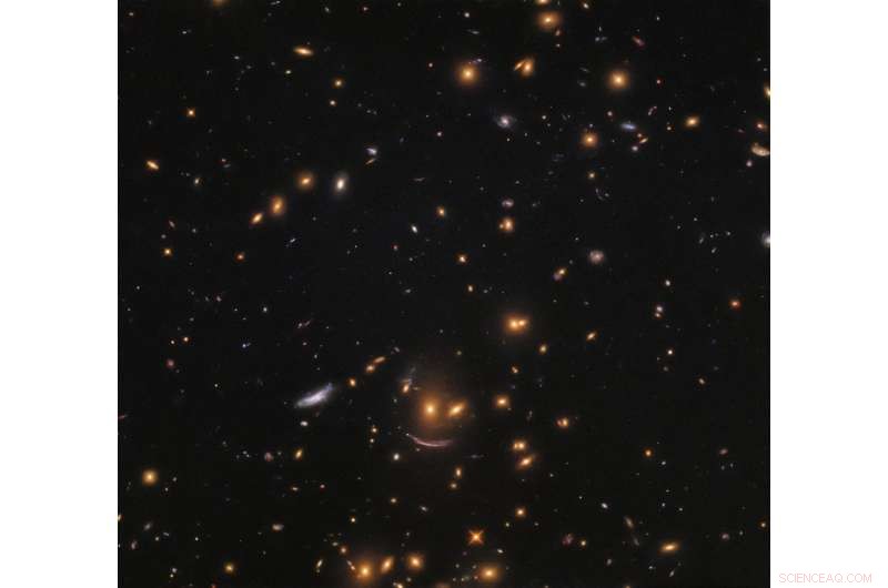 Hubble Reveals a Smiling Cosmic Pattern Amid Newborn Star Hunt