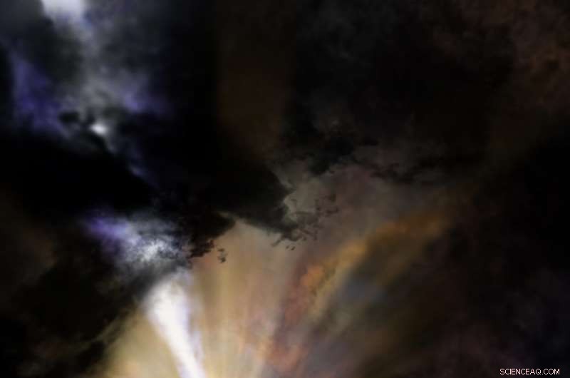 Galaxy-Scale Fountain Observed in Stunning Detail