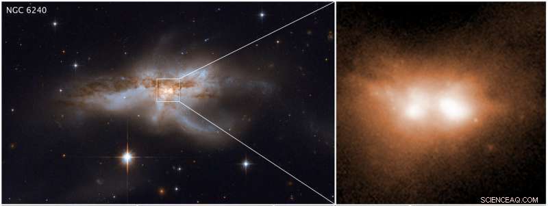 Astronomers Spot Dual Supermassive Black Holes in Merging Galaxies