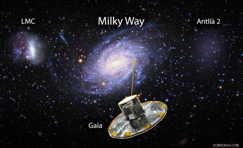 Gaia Detects the Antlia 2 Galaxy—A Massive Ghost Structure Near the Milky Way