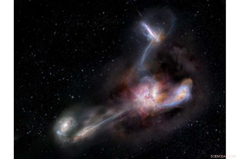 Transgalactic Streams Fuel the Universe s Brightest Galaxy