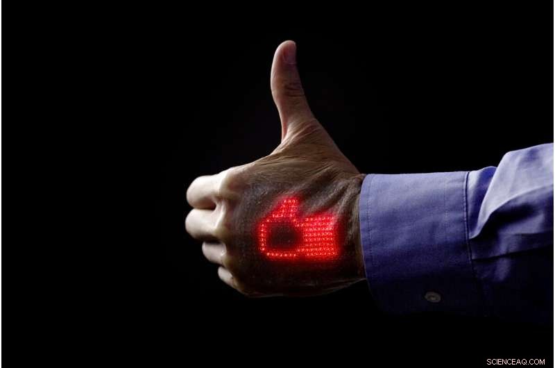 Japanese Scientists Create Ultra-Thin, Highly Elastic Skin Display for Flexible Tech