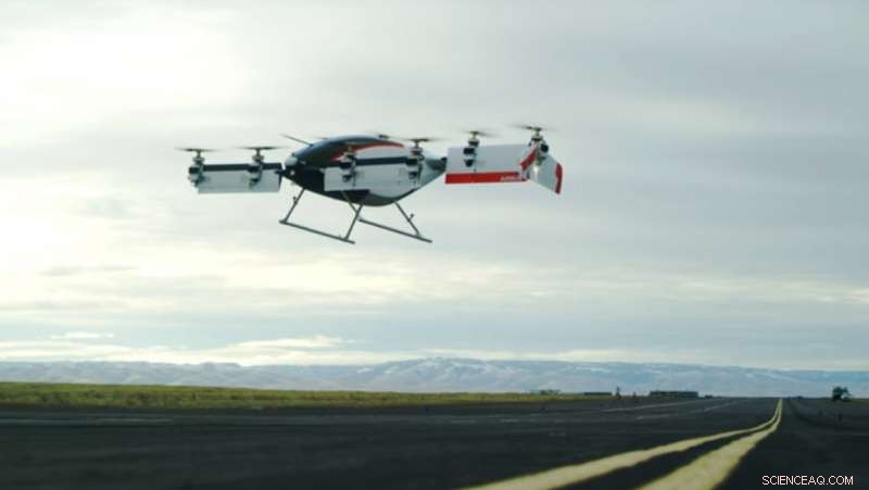 Vahana Self-Flying Machine Demonstrates Air Taxi Feasibility with Takeoff, Hover, and Landing