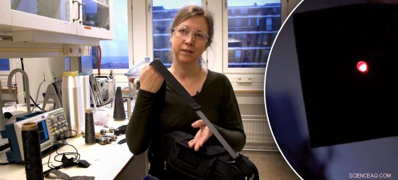 Stretch‑Powered Textile Lamp: Light Up with Motion