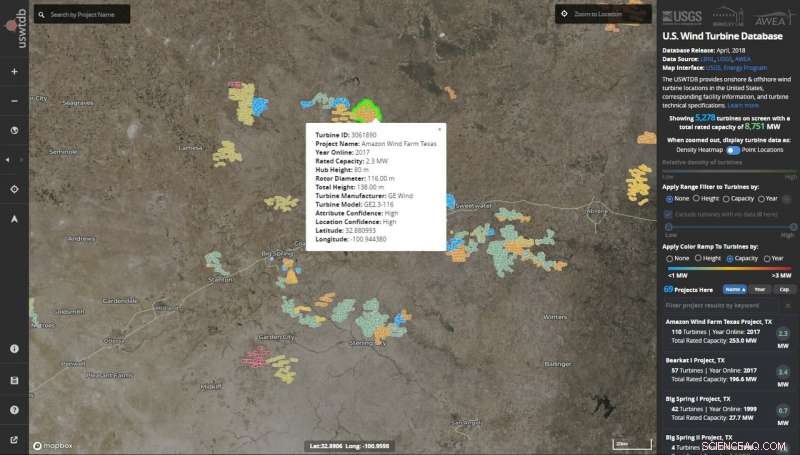 USGS & DOE Unveil Comprehensive Nationwide Wind Turbine Map & Database