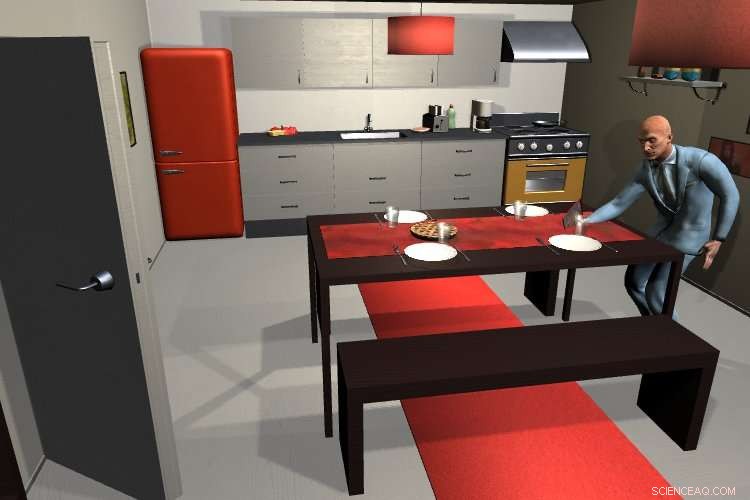 Simulating Activities Enables Robots to Learn Everyday Tasks—From Coffee to Table Setting