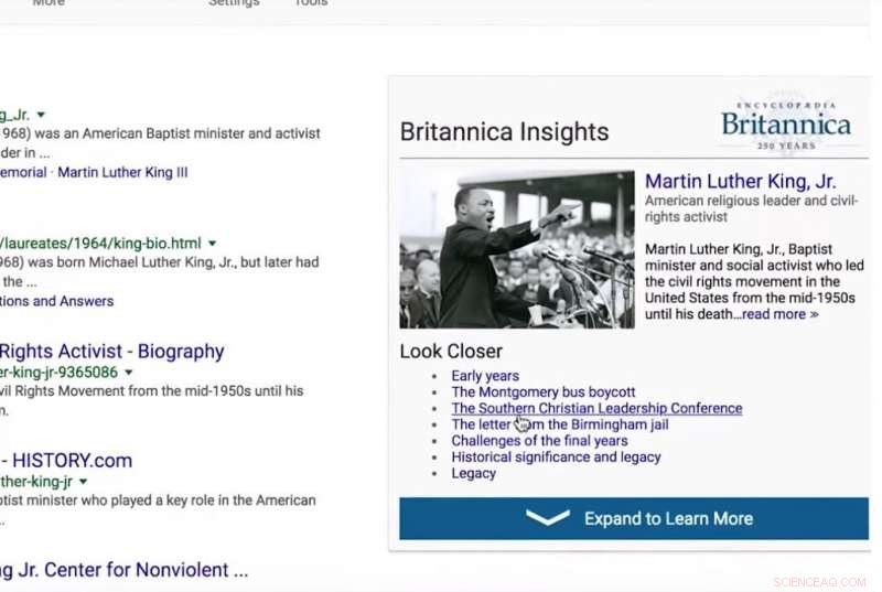 Britannica Insights Helps Searchers Discover Reliable Answers Quickly