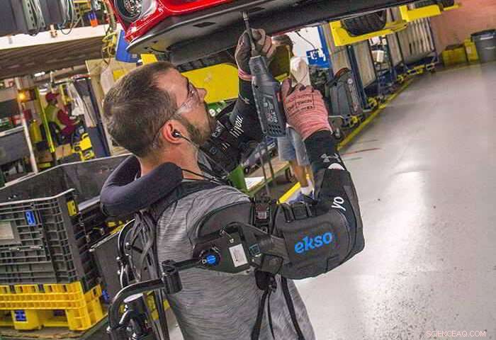 Ford Tests Wearable Exoskeleton to Reduce Overhead Task Strain