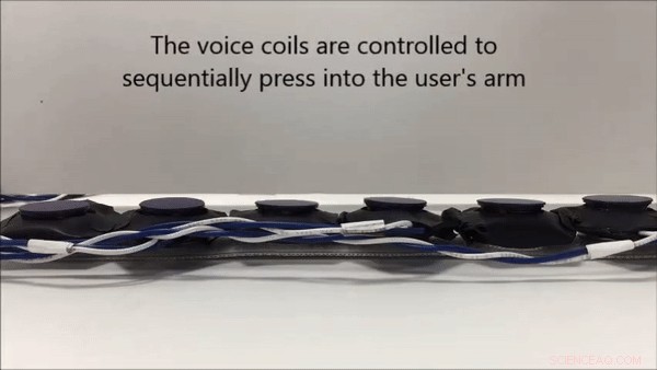 Haptic Sleeve Simulates Human Touch, Enhancing Virtual Interaction