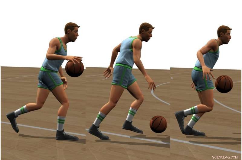 Teaching AI to Dribble: A Physics-Based, Real-Time Animation System
