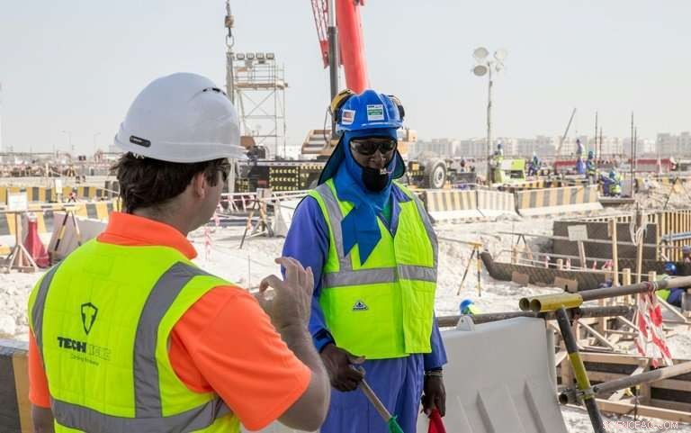 Qatar World Cup Workers Receive Cooling Vests to Beat Desert Heat