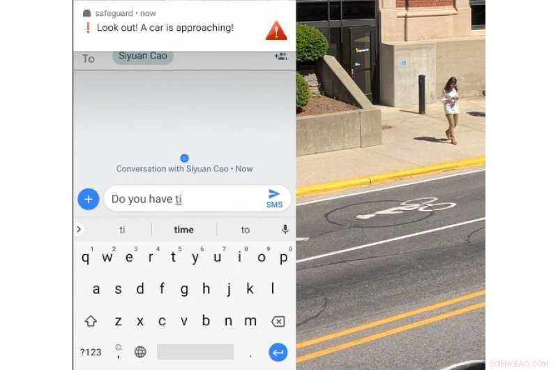 Leveraging Public Cameras to Safely Alert Pedestrians via Smartphones
