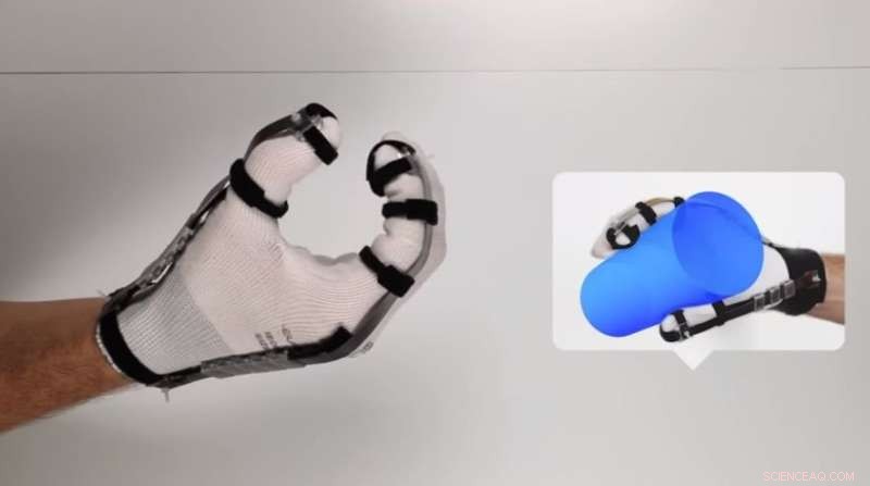 Ultra-Light Gloves Enable Realistic Haptic Touch of Virtual Objects