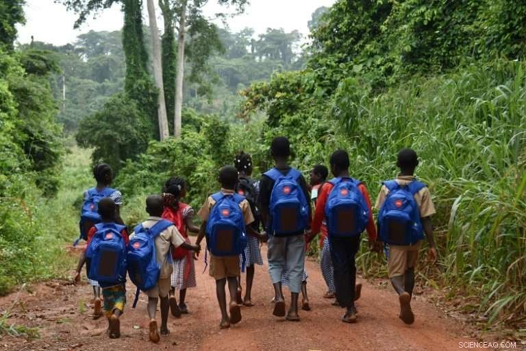 Solar Backpacks Bring Hope to Ivory Coast Students