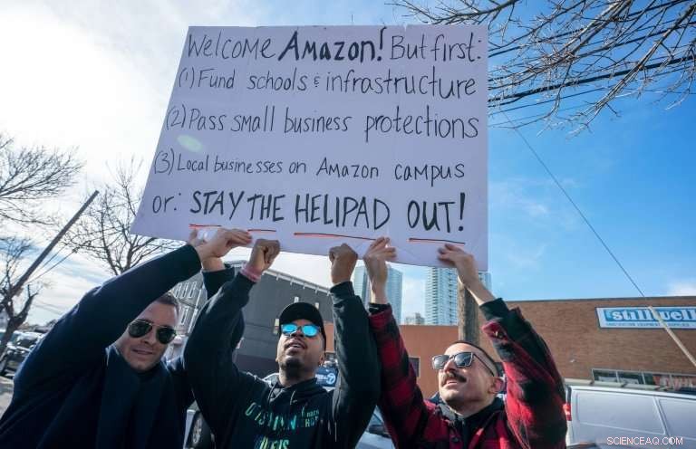 Queens Residents Protest Amazon HQ Plans