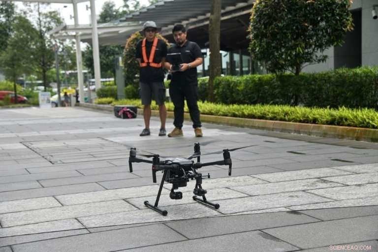 Singapore Launches Drone Swarm for Parcel Delivery, Building Inspection, and Security