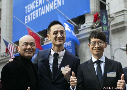Tencent Music Shares Surge on First Trading Day