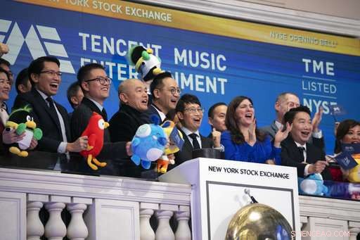 Tencent Music Shares Surge on First Trading Day
