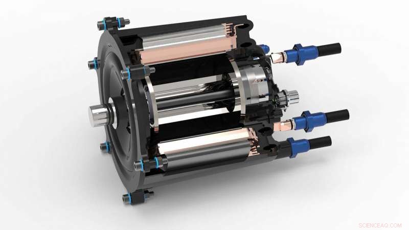 Lightweight Polymer‑Based Electric Motor with Direct Cooling