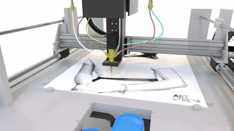 Revolutionary Robot Enables Realistic Grayscale Artworks