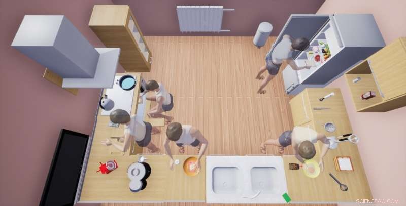 VRKitchen: Immersive 3‑D Platform for AI Agent Training & Evaluation