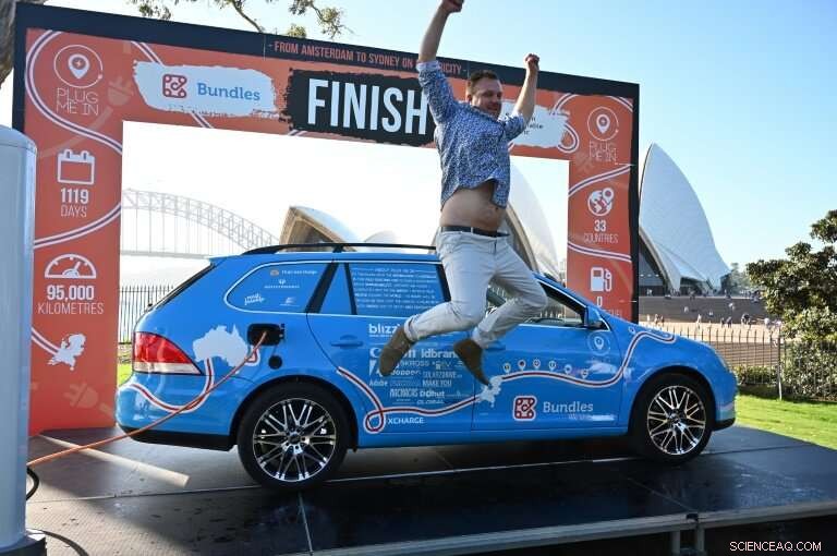Dutch Driver Completes Record‑Setting 95,000‑km Electric Car Journey Across Australia