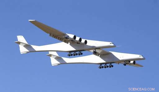 Stratolaunch s Giant Aircraft Makes Historic First Flight in California
