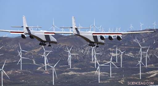 Stratolaunch s Giant Aircraft Makes Historic First Flight in California