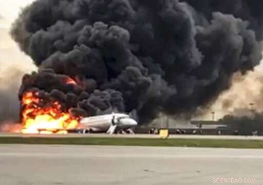 Fatal Fire Engulfs Russian Sukhoi SSJ100 at Moscow Airport