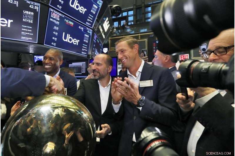 Uber Shares Fall on First Full Trading Day, Prompting Investor Concern