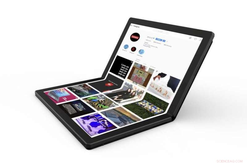 Lenovo ThinkPad Prototype: Foldable Laptop Display That Bends Like a Book