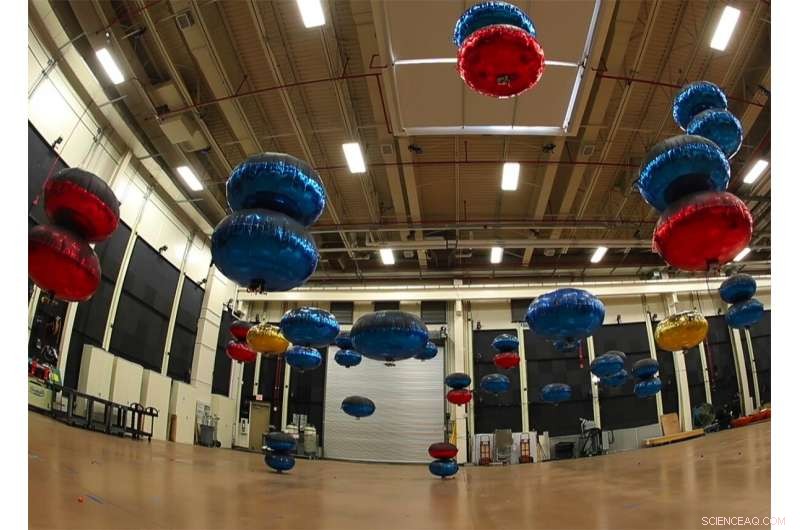 Miniature Blimps Mimic Insects to Pioneer Military Swarm Technology