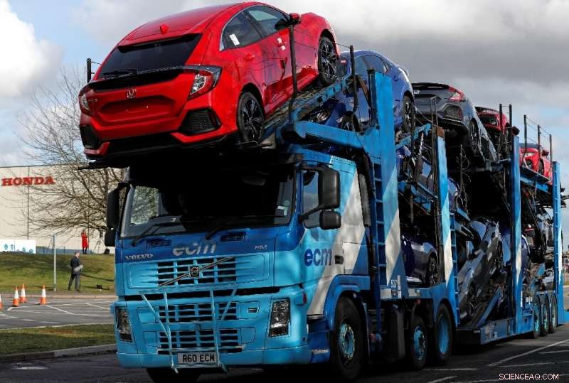 UK Car Output Drops Nearly 50% Amid Brexit-Related Shutdowns