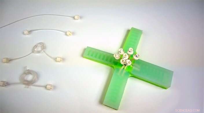 Revolutionizing Soft Robots with a Single-Input Air-Powered System