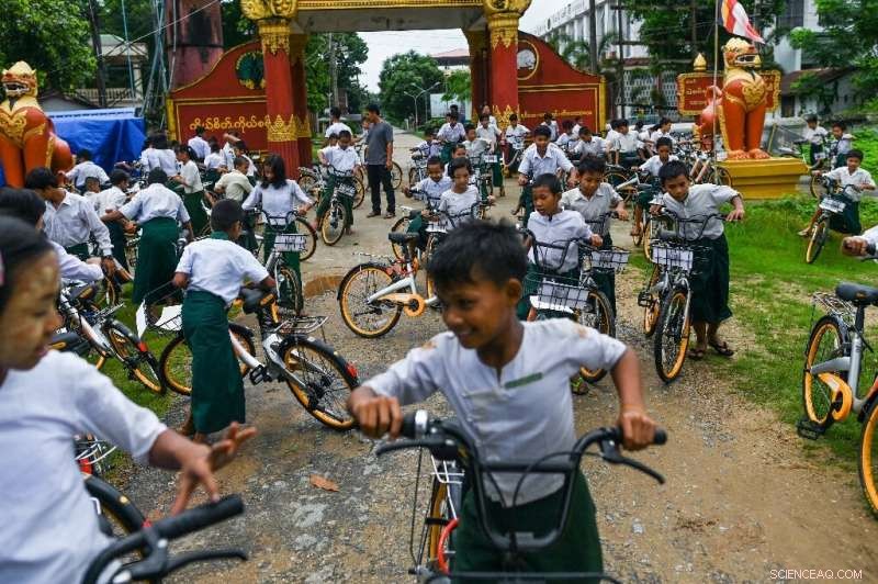 Recycled Bicycles Propel Myanmar Kids to School, Bridging Distance and Hope