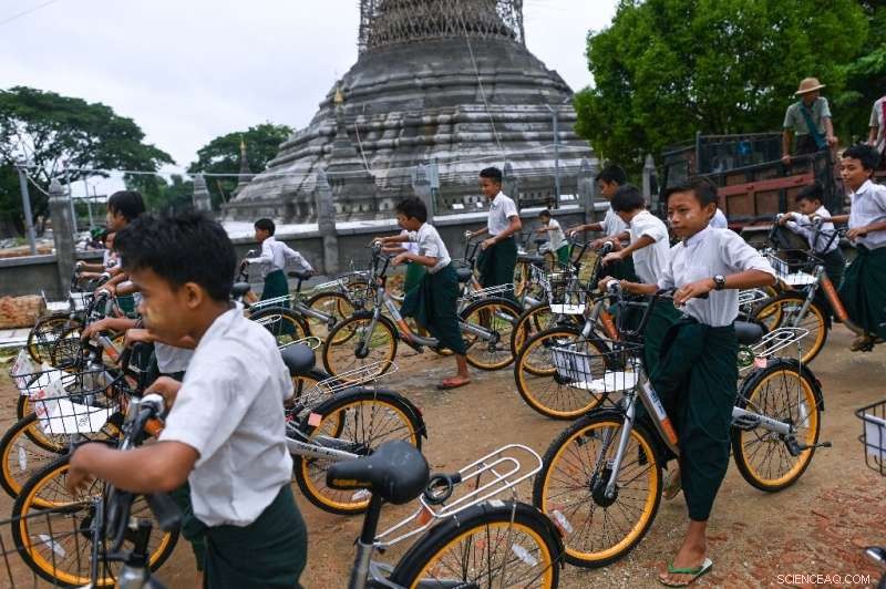 Recycled Bicycles Propel Myanmar Kids to School, Bridging Distance and Hope
