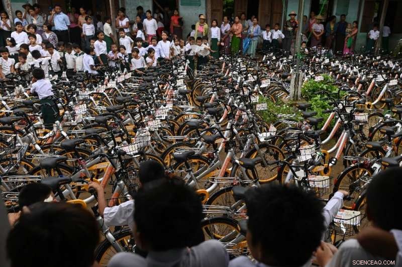 Recycled Bicycles Propel Myanmar Kids to School, Bridging Distance and Hope