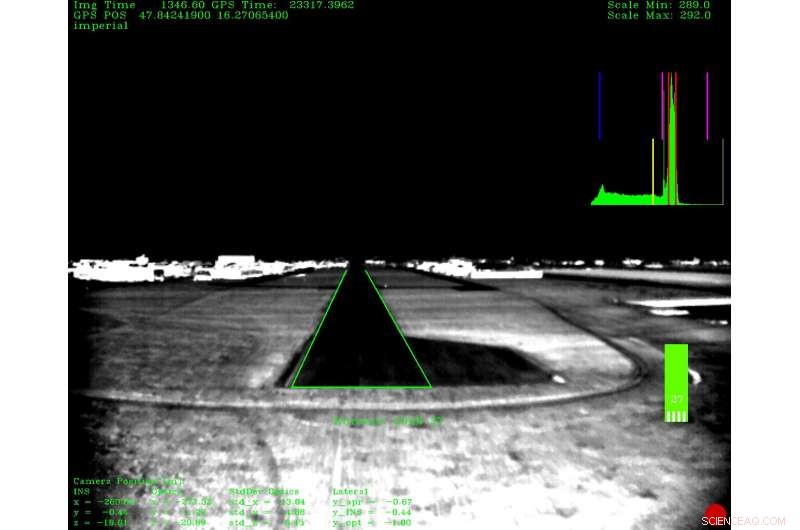 Vision-Assisted Autonomous Landing: A Successful Test of Automatic Navigation