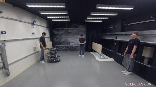 Space-Bound Robot Demonstrates Flight in Simulated Low-Gravity Environment