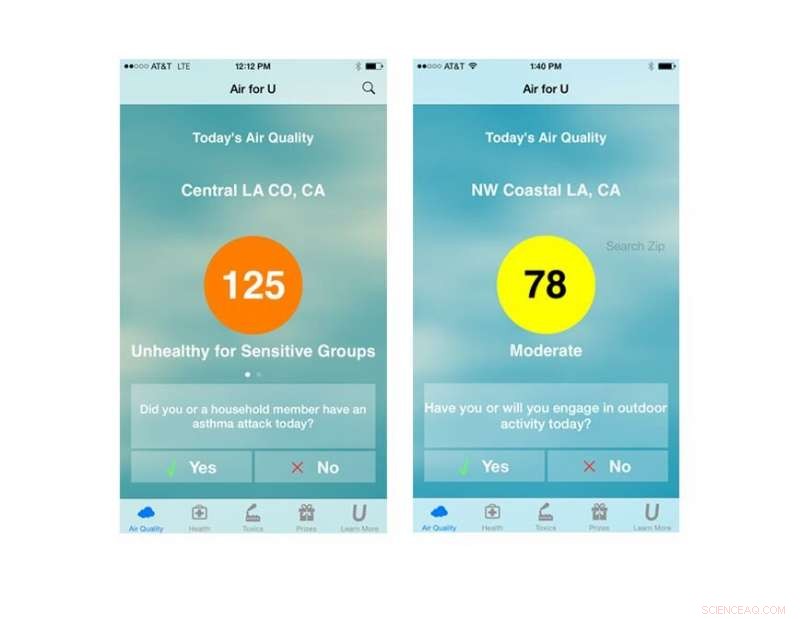 Air Quality App Drives Behavior Change by Linking Health to Environment